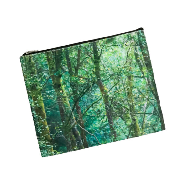 Cosmetic Bag Mockup – Emerald Trees
